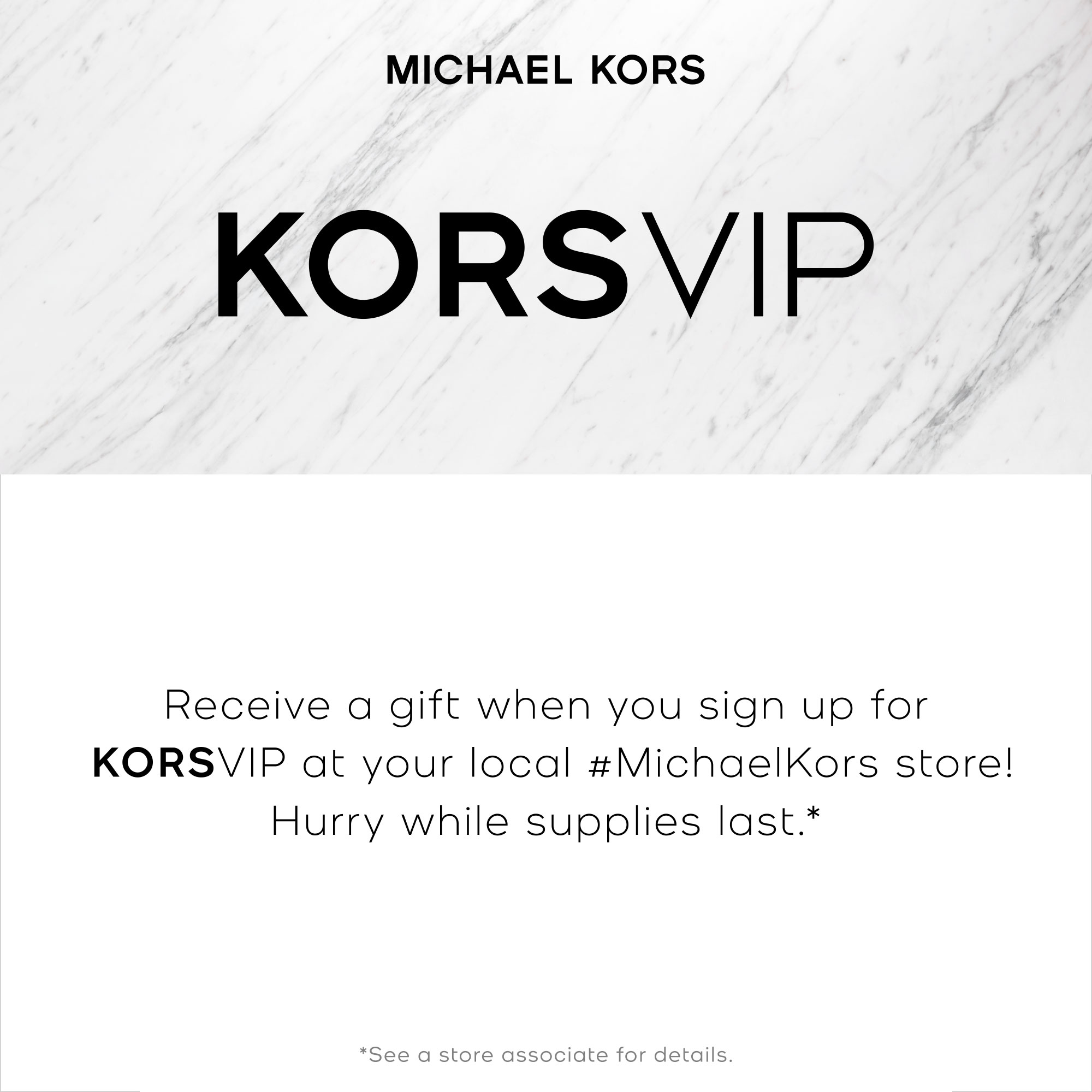 Michael Kors KORSVIP GIFTING PROGRAM MALL SOCIAL CROPS 2000x2000