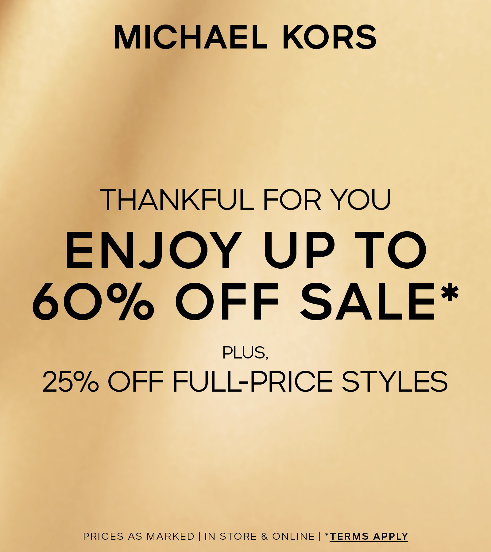 michael kors 60 off sale