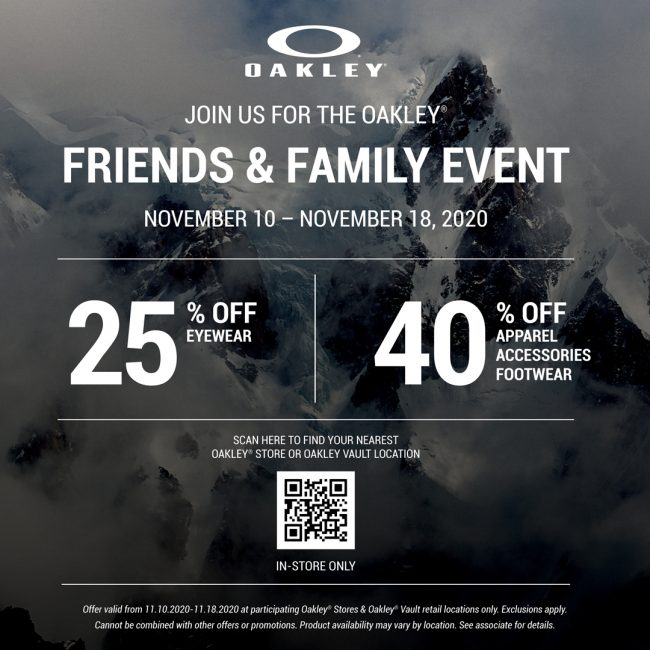Oakley Friends Family Event 650x650 1