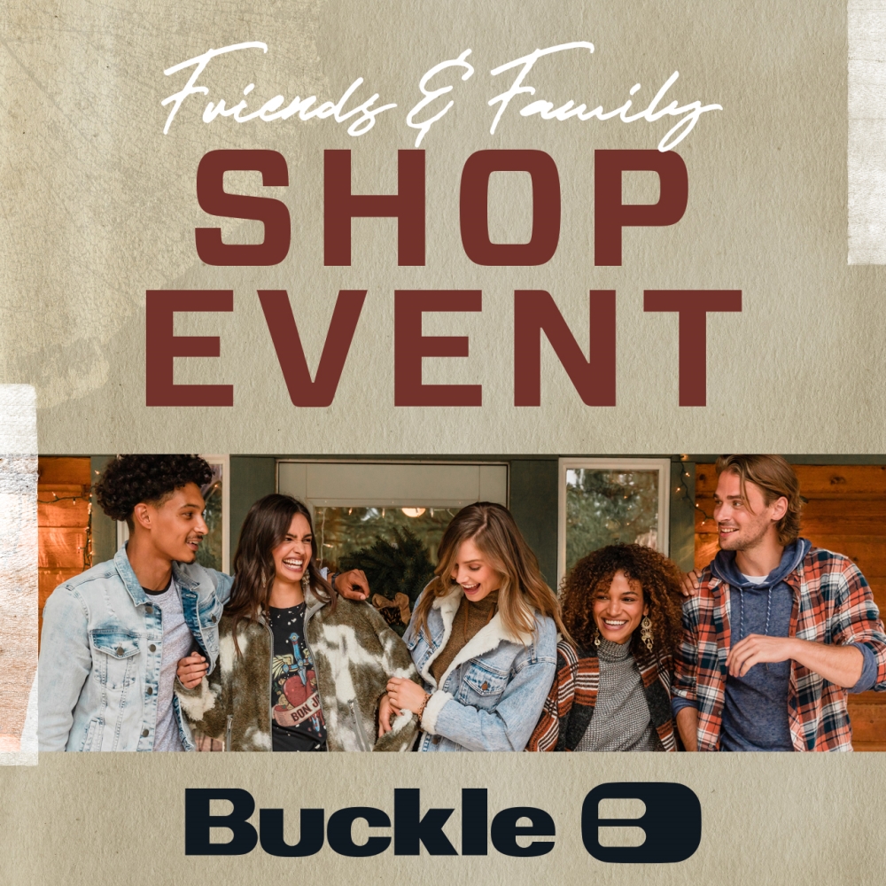 Buckle Friends and Family Shop Event 1000x1000 EN