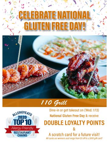 110 Grill Gluten Free Day