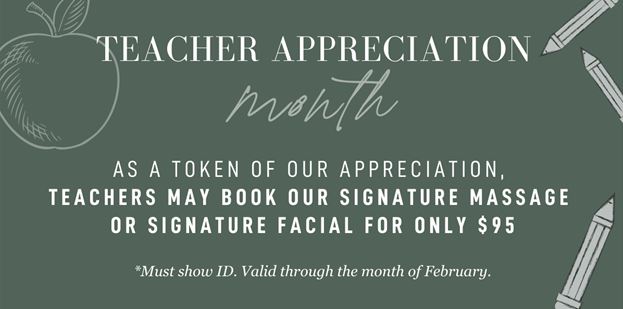 Spa Mirbeau 2021 Teacher Appreciation