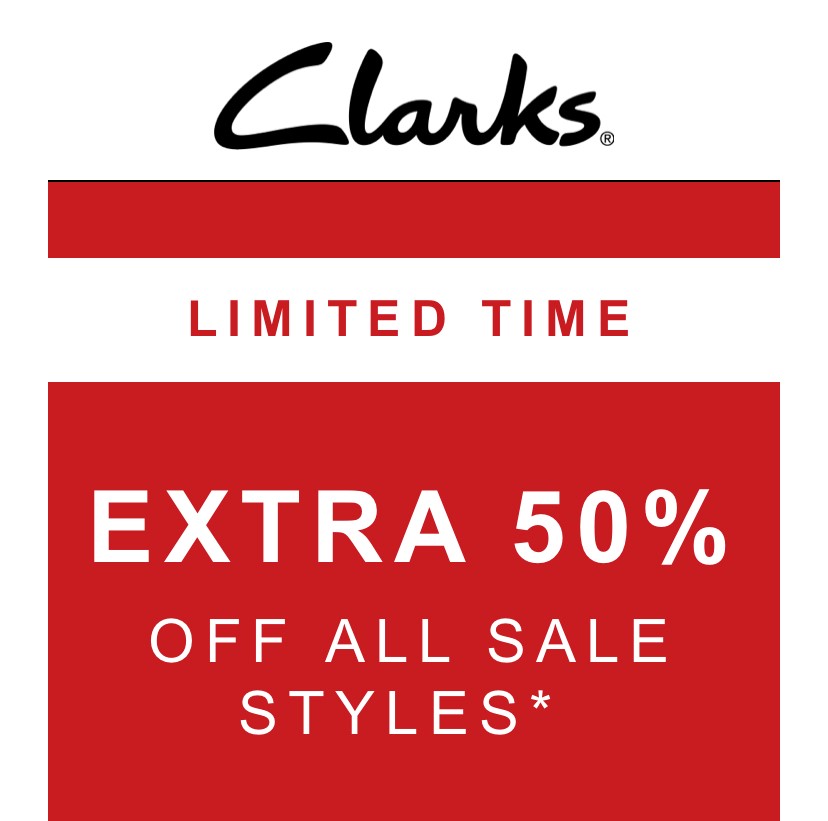 clarks extra 50 off