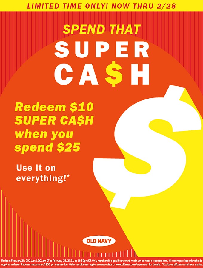 Old Navy Super Cash