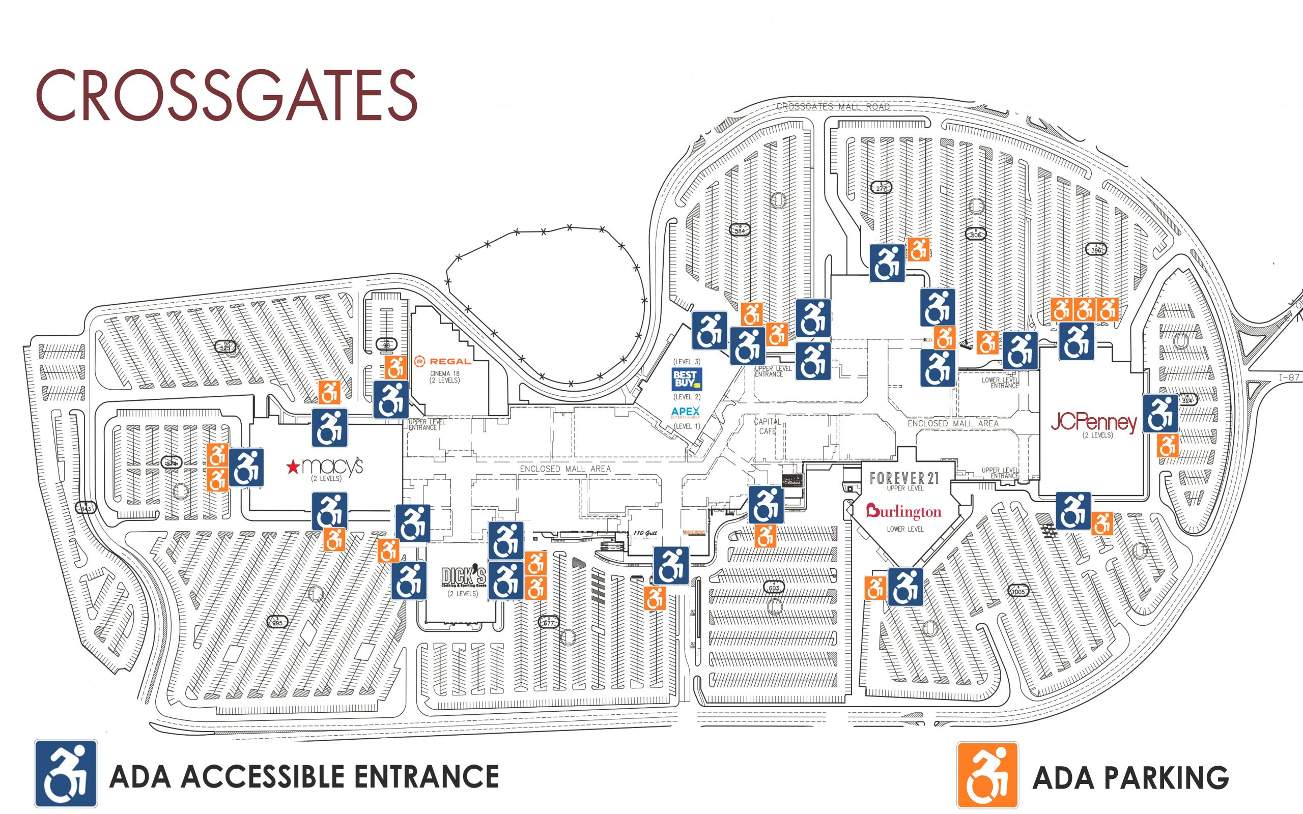 CrossMall ADA Map 3.2021 exterior