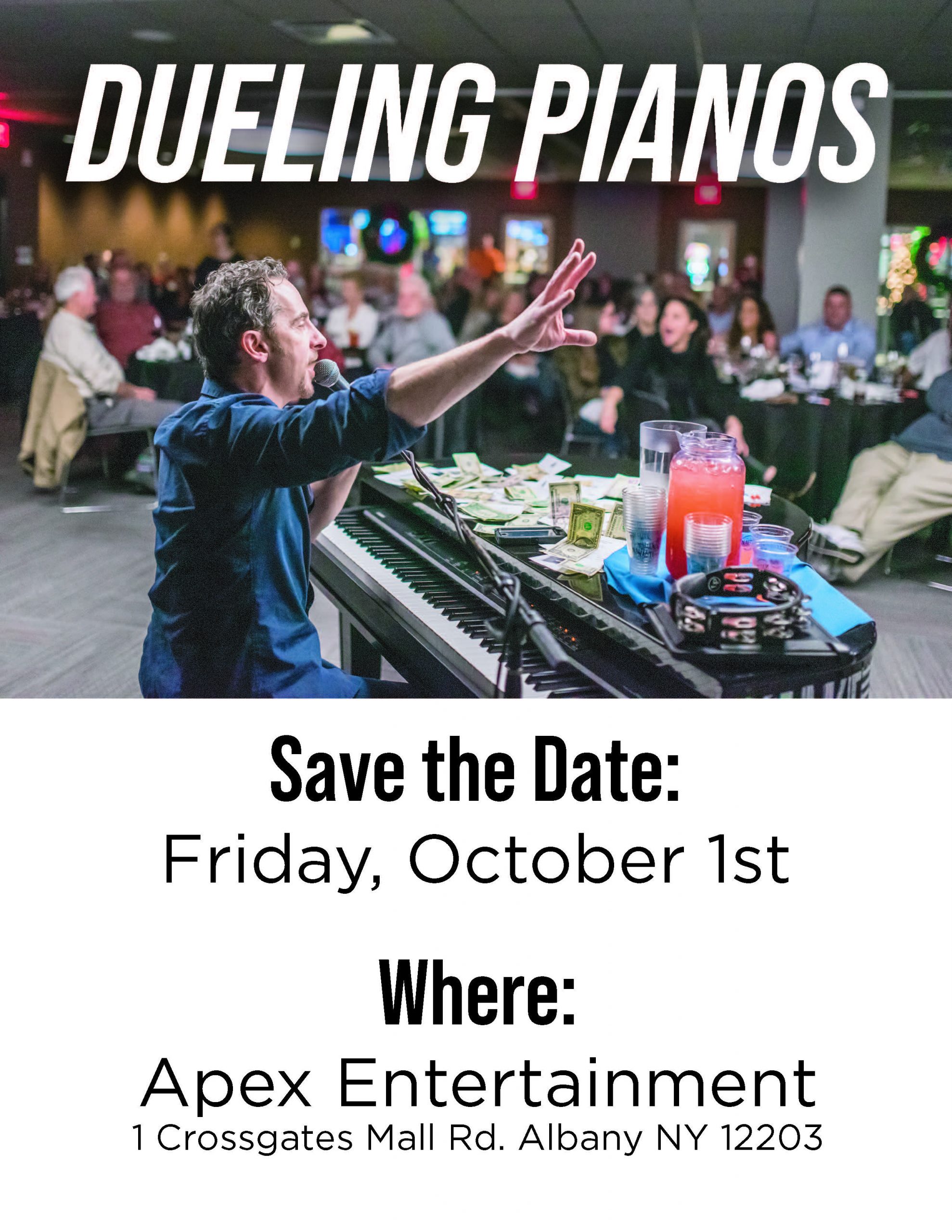 DuelingPianos SaveTheDate Albany