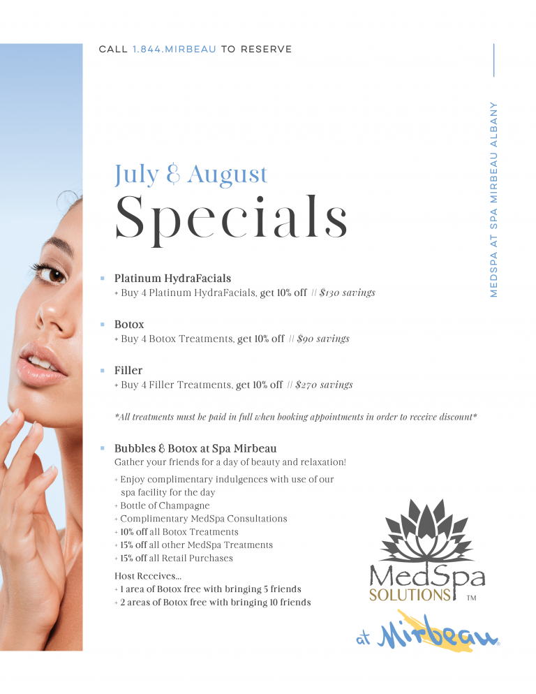 MedSpa July August Specials