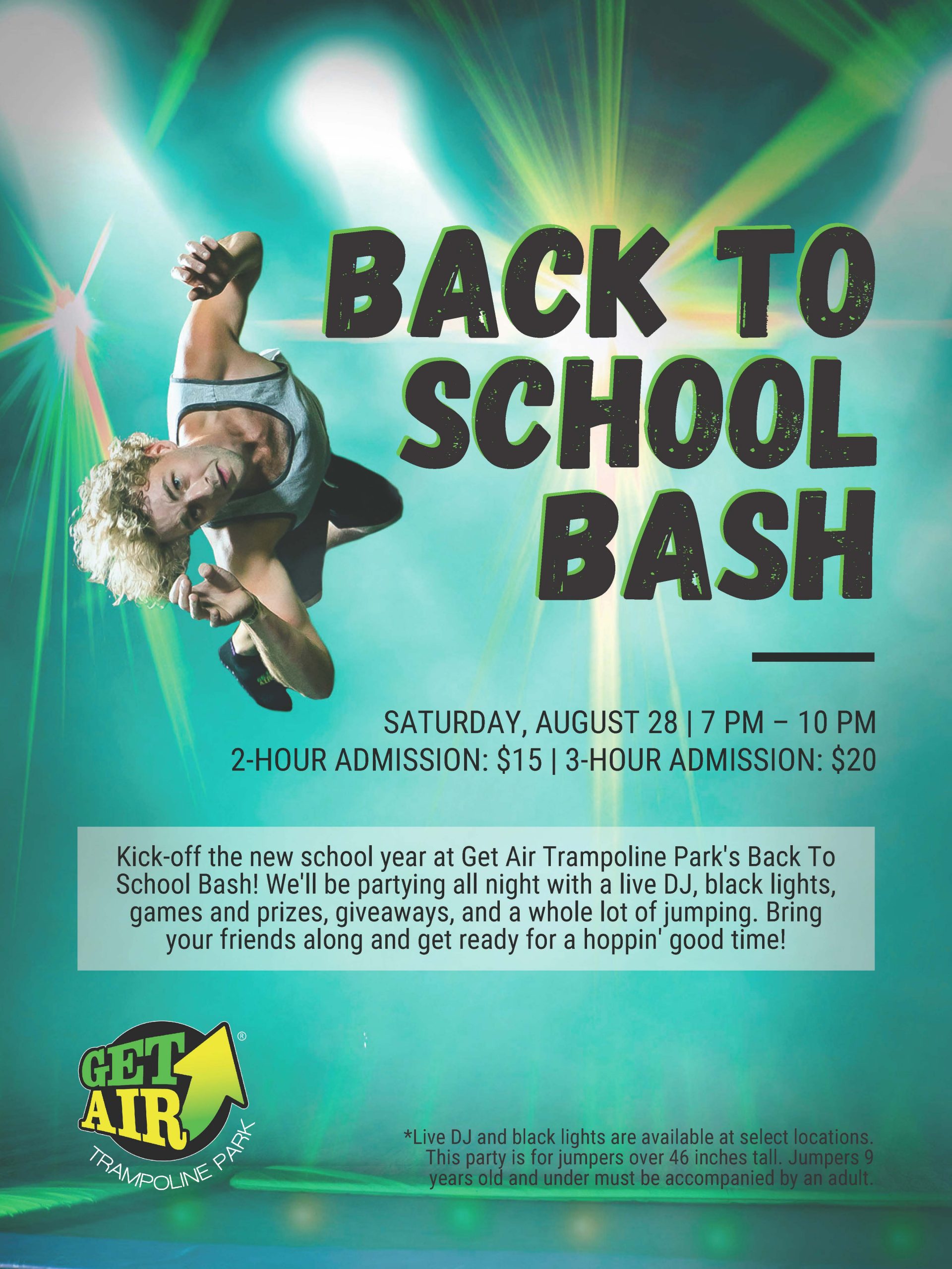 Get Air Back To School Bash Poster