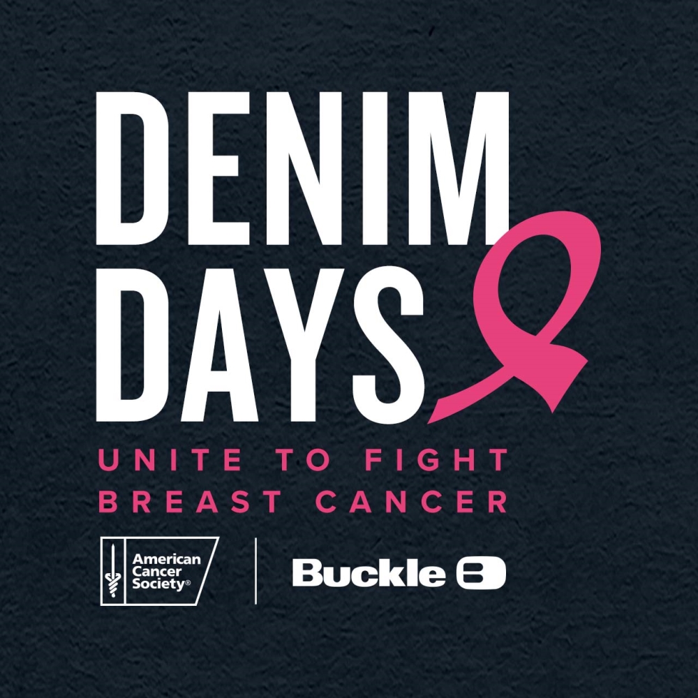 Buckle This October unite with Buckle and the American Cancer Society in the fight against breast cancer 1000x1000 EN
