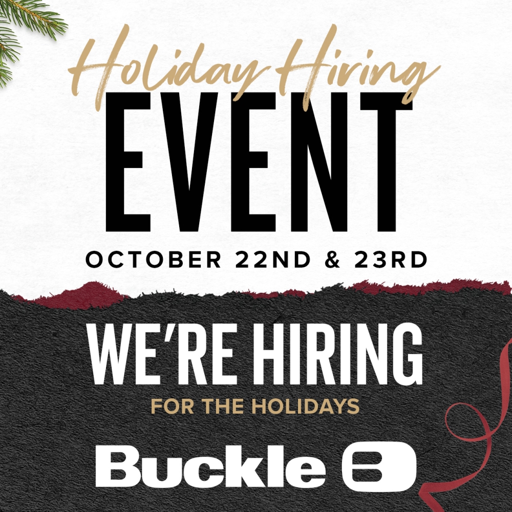 Buckle We re hiring for the holidays 1000x1000 EN