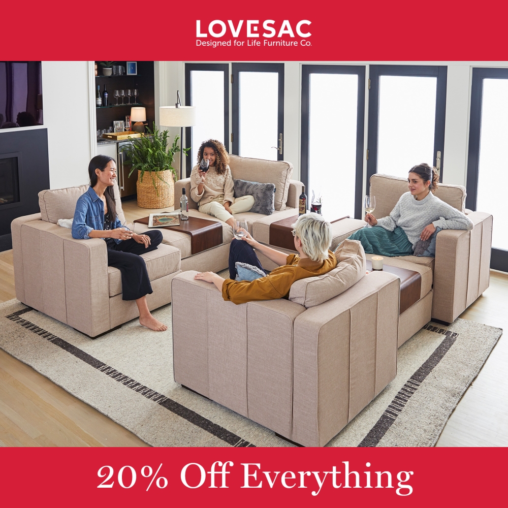 Lovesac Veterans Day Flash Sale 20 Off Everything 1000x1000 EN