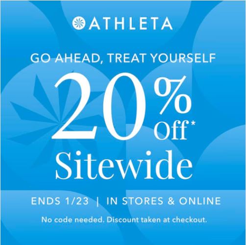 Athleta January 20 off