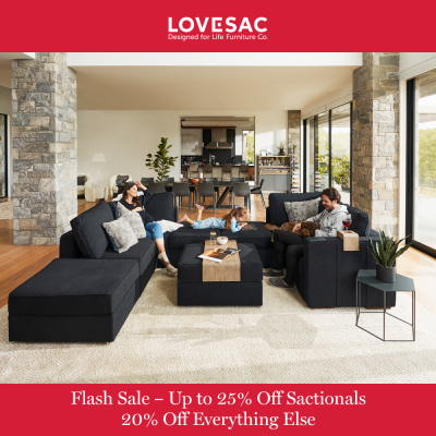 Lovesac Campaign 61 Flash Sale Up to 25 Off Sactionals 20 Off Everything Else EN 1000x1000 1