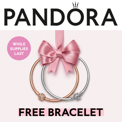 Pandora Campaign 119 Spend 125 and receive a free sterling silver limited edition bracelet or spend 290 and receive a free 14k rose gold plated limited edition bracelet. EN 1000x1000 1