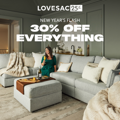 Lovesac Campaign 100 New Years Flash 30 Off Everything EN 1000x1000 1