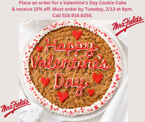15 off V Day Cookie Cakes