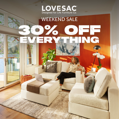 Lovesac Campaign 112 Weekend Flash 30 OFF EN 1000x1000 1