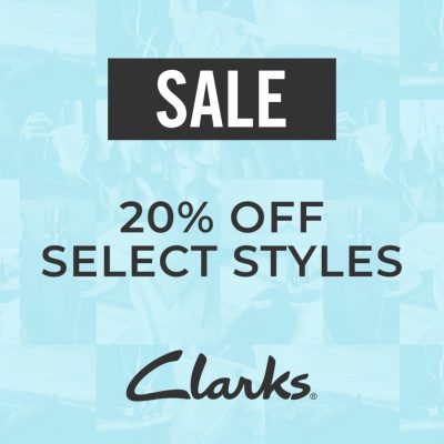 Clarks Campaign 69 20 Off Select Styles EN 1080x1080