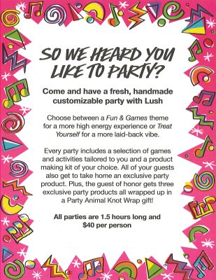 lush bday parties