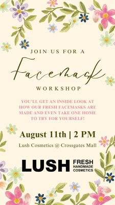 LUSH facemask event DD