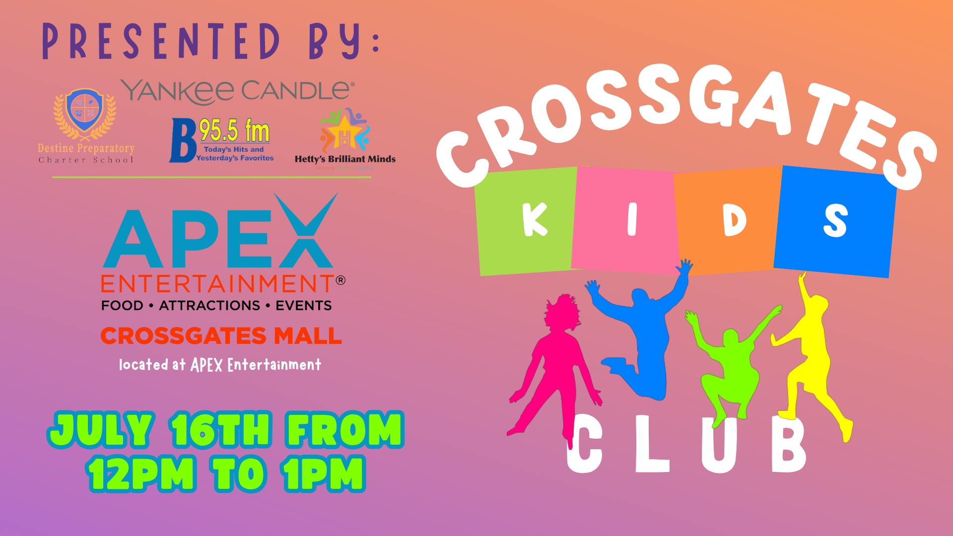 kids club ent APEX no reg