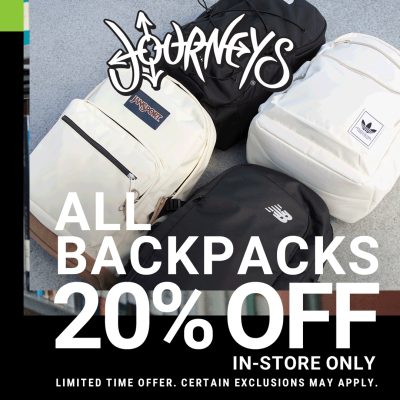 Journeys Campaign 6 Backpack Sale at Journeys EN 1080x1080