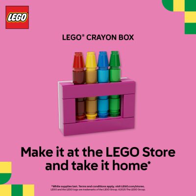 LEGO Campaign 220 Build a LEGO® Crayons at The LEGO Store and take it home with you! EN 1080x1080