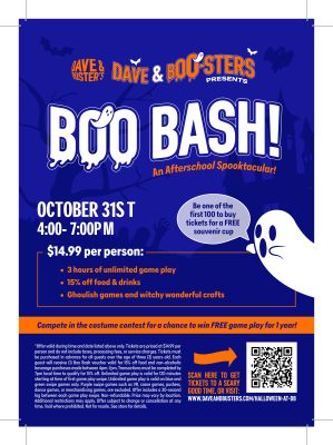 DB Dave and Boosters 2025 Sales Flyers Boo Bash Editable For Print