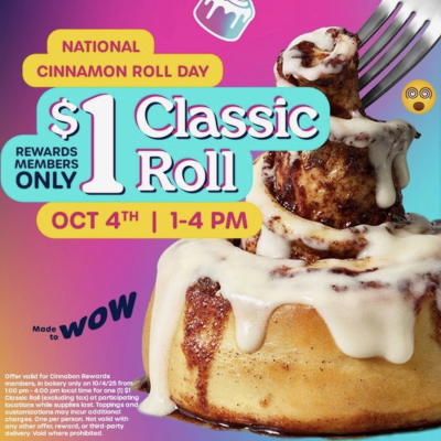 cinnabons $1