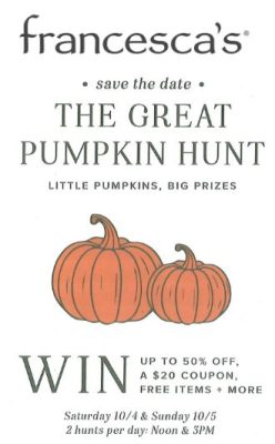 fran pumpkin sale