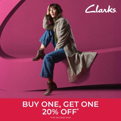 Clarks Campaign 106 Buy One Get One 20 Off! EN Image Set 1 1080x1080