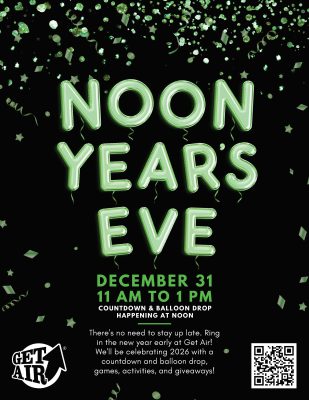 2025 Noon Year's Eve Flyer