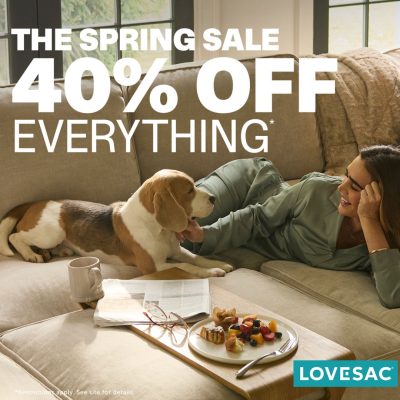 Lovesac Campaign 160 THE SPRING SALE 40 Off Everything EN Image Set 1 1080x1080