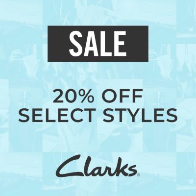 Clarks Campaign 156 20 Off Select Styles EN Image Set 1 1080x1080