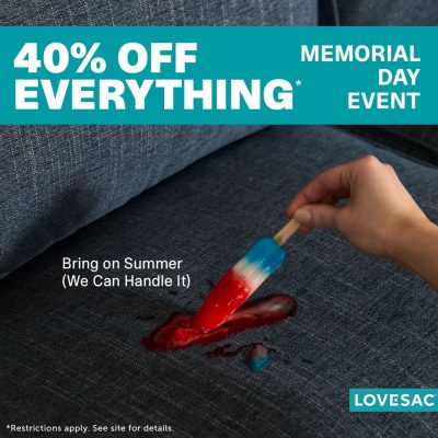 Lovesac Campaign 162 Memorial Day Event 40 Off Everything EN Image Set 1 1080x1080