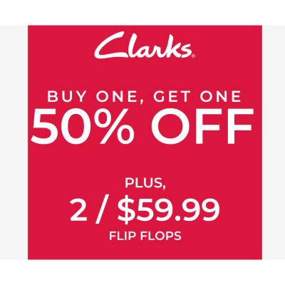 Clarks Campaign 198 Buy One Get One 50 Off! EN Image Set 1 1080x1080