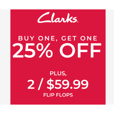 Clarks Campaign 209 Buy One Get One 25 Off! EN Image Set 1 1080x1080