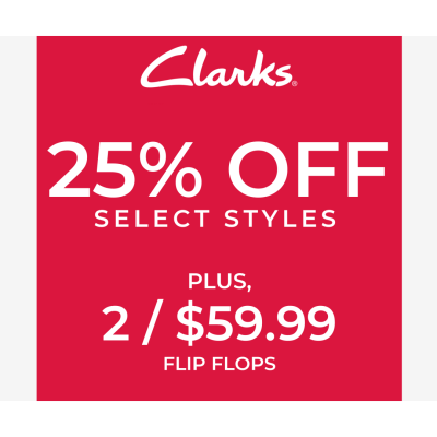 Clarks Campaign 219 25 Off Select Styles EN Image Set 1 1080x1080