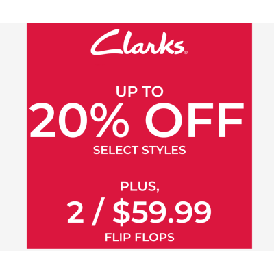 Clarks Campaign 232 20 Off Select Styles EN Image Set 1 1080x1080