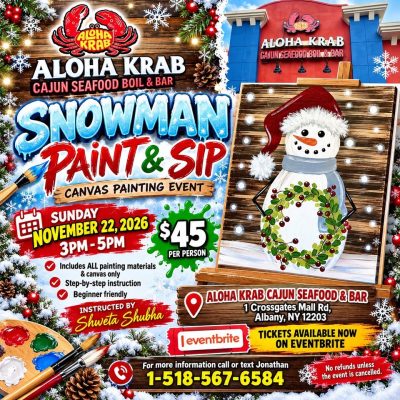 Snowman Paint and Sip